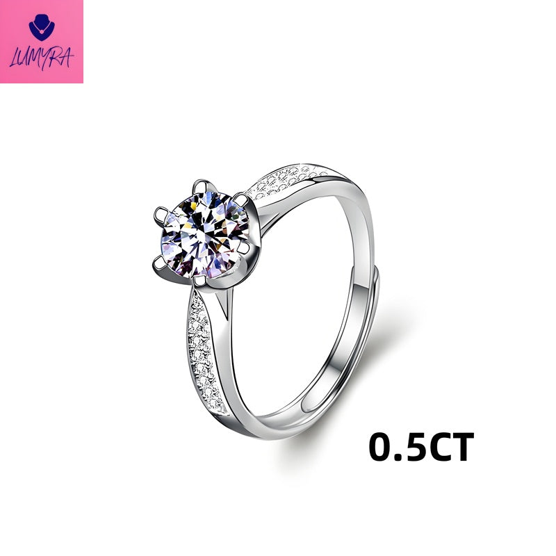 0.5CT-2CT Starlight Queen Moissanite Ring