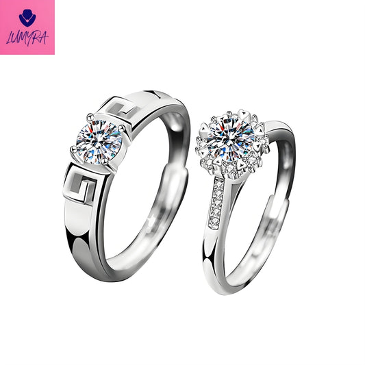 925 Silver Moissanite Couple Ring丨Tightening Spell