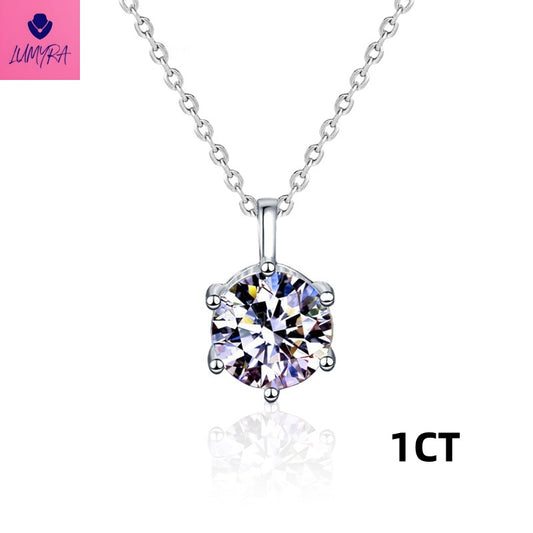 925 Silver Moissanite Necklace | Elegant & Luxurious