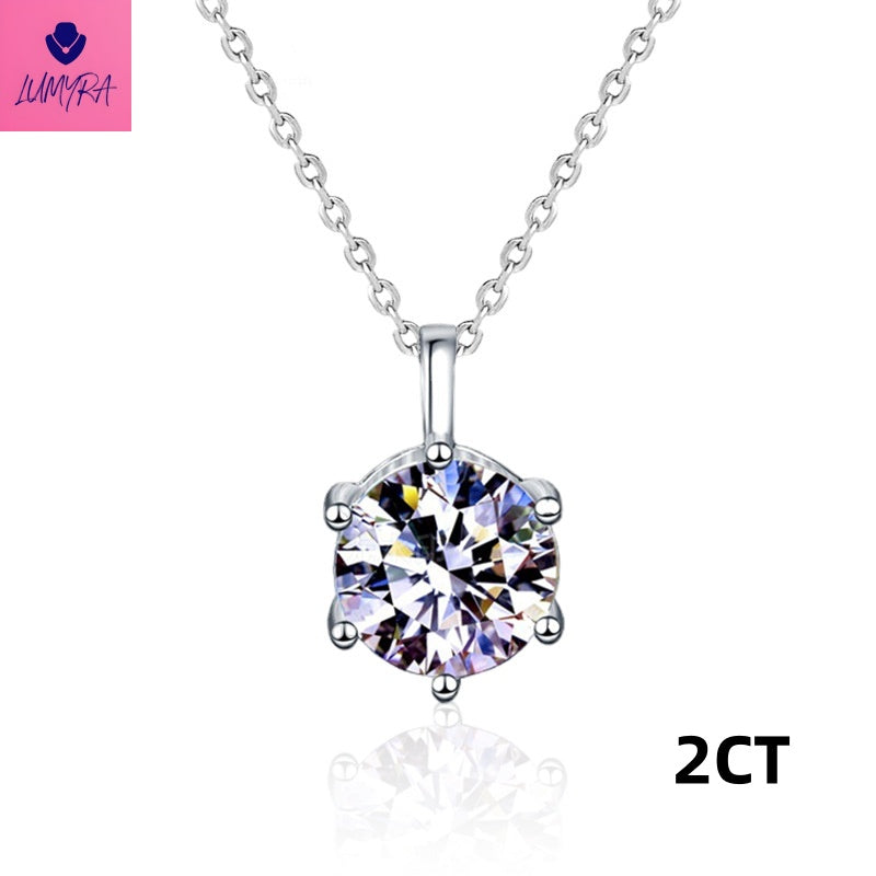 925 Silver Moissanite Necklace | Elegant & Luxurious