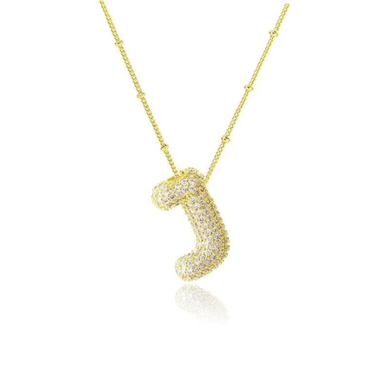 Alphabet Crystal Pendant '18k Gold & Silver Plated